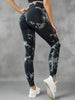 Seamless Marbled Tie-Dye Leggings